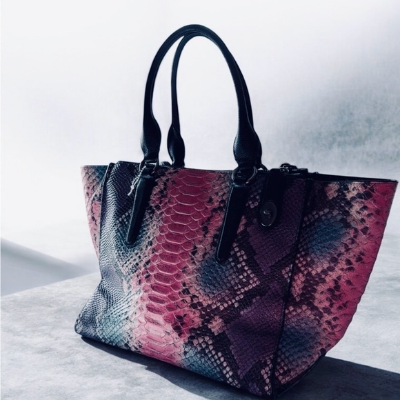 Coach Limited Edition Python Embossed Satchel - Picture 2 of 5